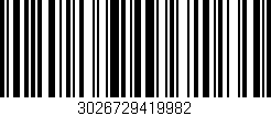 Código de barras (EAN, GTIN, SKU, ISBN): '3026729419982'