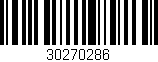 Código de barras (EAN, GTIN, SKU, ISBN): '30270286'