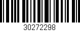 Código de barras (EAN, GTIN, SKU, ISBN): '30272298'