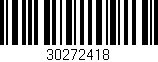 Código de barras (EAN, GTIN, SKU, ISBN): '30272418'