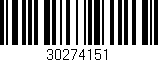 Código de barras (EAN, GTIN, SKU, ISBN): '30274151'