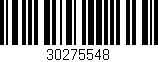 Código de barras (EAN, GTIN, SKU, ISBN): '30275548'