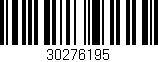 Código de barras (EAN, GTIN, SKU, ISBN): '30276195'