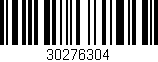 Código de barras (EAN, GTIN, SKU, ISBN): '30276304'