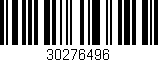 Código de barras (EAN, GTIN, SKU, ISBN): '30276496'