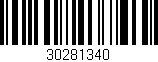 Código de barras (EAN, GTIN, SKU, ISBN): '30281340'
