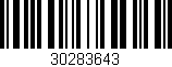 Código de barras (EAN, GTIN, SKU, ISBN): '30283643'