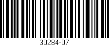 Código de barras (EAN, GTIN, SKU, ISBN): '30284-07'
