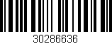 Código de barras (EAN, GTIN, SKU, ISBN): '30286636'