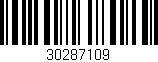 Código de barras (EAN, GTIN, SKU, ISBN): '30287109'