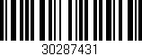 Código de barras (EAN, GTIN, SKU, ISBN): '30287431'