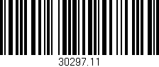 Código de barras (EAN, GTIN, SKU, ISBN): '30297.11'