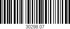 Código de barras (EAN, GTIN, SKU, ISBN): '30298.07'