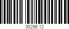 Código de barras (EAN, GTIN, SKU, ISBN): '30298.12'