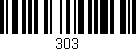 Código de barras (EAN, GTIN, SKU, ISBN): '303'