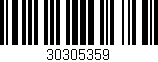 Código de barras (EAN, GTIN, SKU, ISBN): '30305359'
