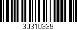 Código de barras (EAN, GTIN, SKU, ISBN): '30310339'