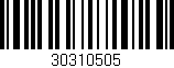 Código de barras (EAN, GTIN, SKU, ISBN): '30310505'