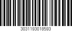 Código de barras (EAN, GTIN, SKU, ISBN): '3031193018593'