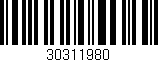 Código de barras (EAN, GTIN, SKU, ISBN): '30311980'