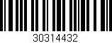 Código de barras (EAN, GTIN, SKU, ISBN): '30314432'