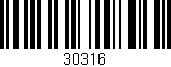 Código de barras (EAN, GTIN, SKU, ISBN): '30316'