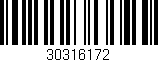 Código de barras (EAN, GTIN, SKU, ISBN): '30316172'