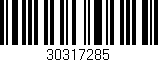 Código de barras (EAN, GTIN, SKU, ISBN): '30317285'