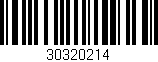 Código de barras (EAN, GTIN, SKU, ISBN): '30320214'