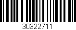Código de barras (EAN, GTIN, SKU, ISBN): '30322711'
