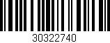 Código de barras (EAN, GTIN, SKU, ISBN): '30322740'
