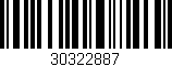 Código de barras (EAN, GTIN, SKU, ISBN): '30322887'