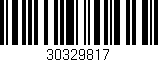 Código de barras (EAN, GTIN, SKU, ISBN): '30329817'