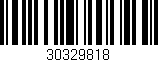 Código de barras (EAN, GTIN, SKU, ISBN): '30329818'