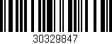 Código de barras (EAN, GTIN, SKU, ISBN): '30329847'