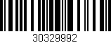 Código de barras (EAN, GTIN, SKU, ISBN): '30329992'