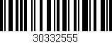 Código de barras (EAN, GTIN, SKU, ISBN): '30332555'