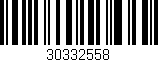 Código de barras (EAN, GTIN, SKU, ISBN): '30332558'