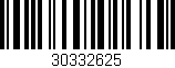 Código de barras (EAN, GTIN, SKU, ISBN): '30332625'