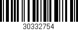 Código de barras (EAN, GTIN, SKU, ISBN): '30332754'