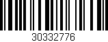 Código de barras (EAN, GTIN, SKU, ISBN): '30332776'