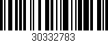 Código de barras (EAN, GTIN, SKU, ISBN): '30332783'