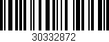 Código de barras (EAN, GTIN, SKU, ISBN): '30332872'
