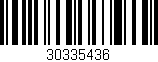 Código de barras (EAN, GTIN, SKU, ISBN): '30335436'