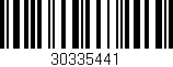 Código de barras (EAN, GTIN, SKU, ISBN): '30335441'