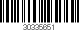 Código de barras (EAN, GTIN, SKU, ISBN): '30335651'
