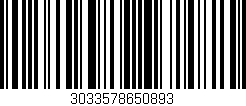 Código de barras (EAN, GTIN, SKU, ISBN): '3033578650893'