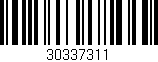 Código de barras (EAN, GTIN, SKU, ISBN): '30337311'