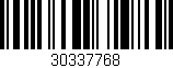 Código de barras (EAN, GTIN, SKU, ISBN): '30337768'