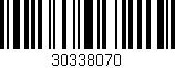 Código de barras (EAN, GTIN, SKU, ISBN): '30338070'